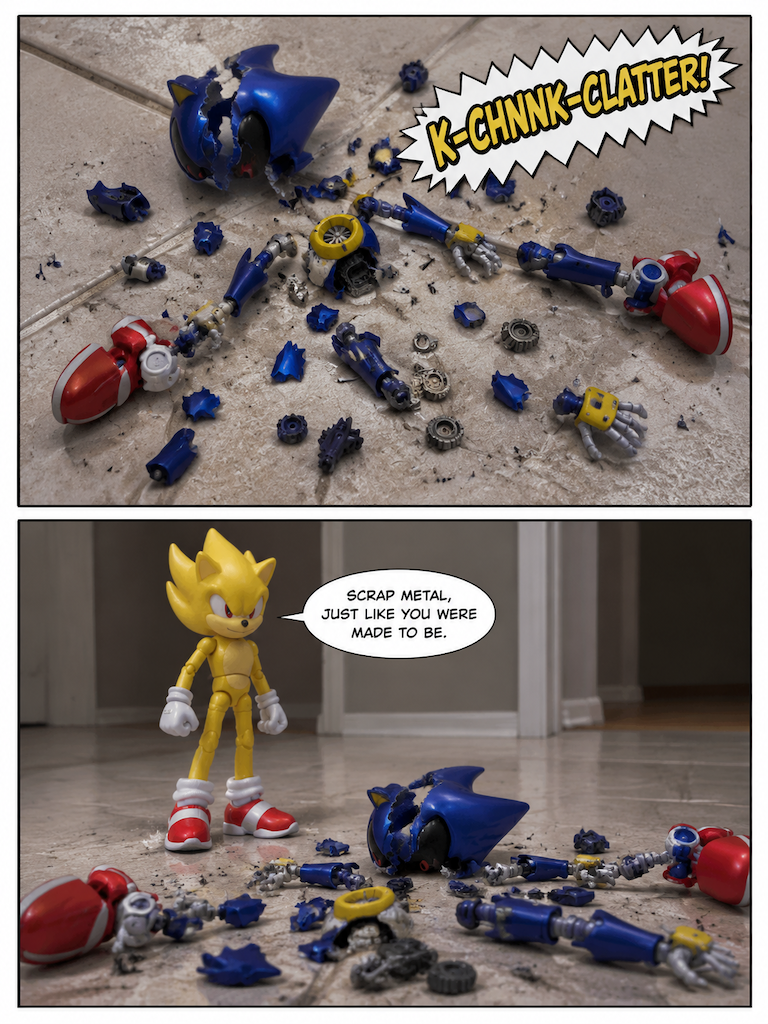 Super Sonic vs Metal Sonic (page 4 of 4)