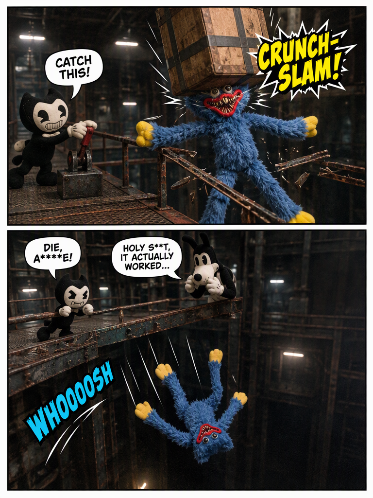 BENDY AND FRIENDS IN POPPY PLAYTIME (page 3 of 4)