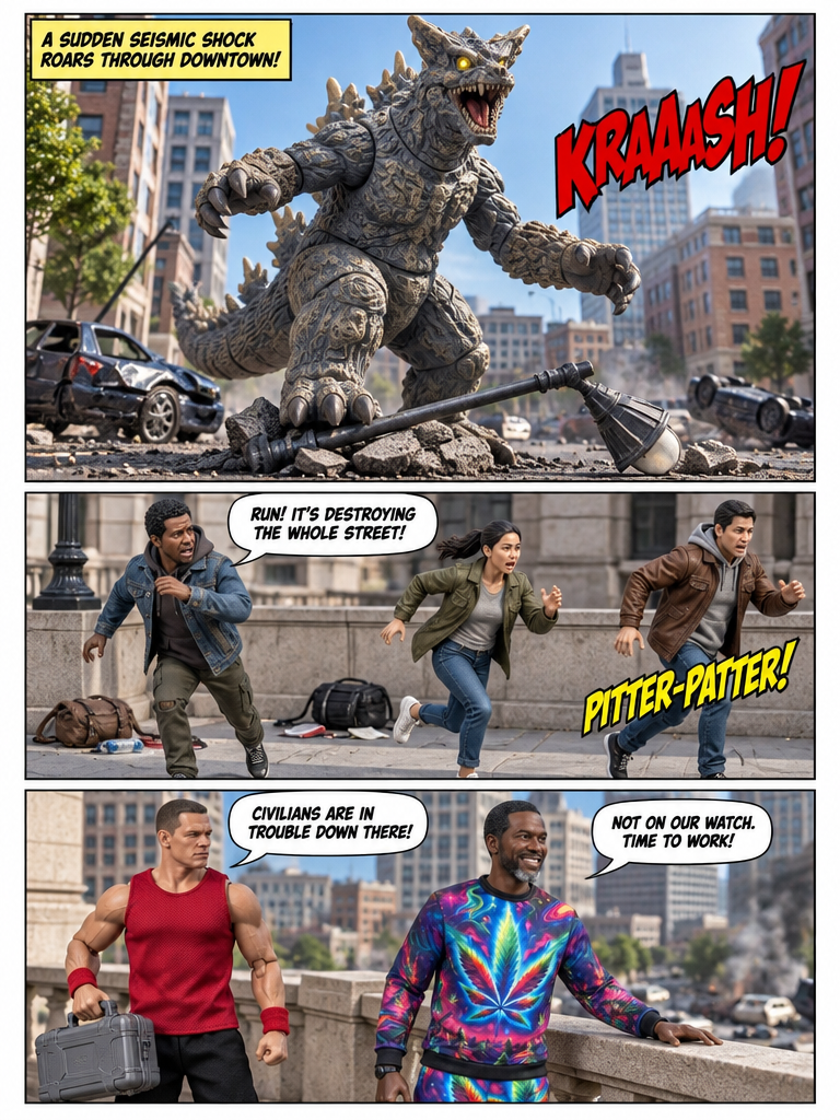 Stoner Strike and Red Ranger Clash featuring John Cena as Jason Lee Scott (page 2 of 4)
