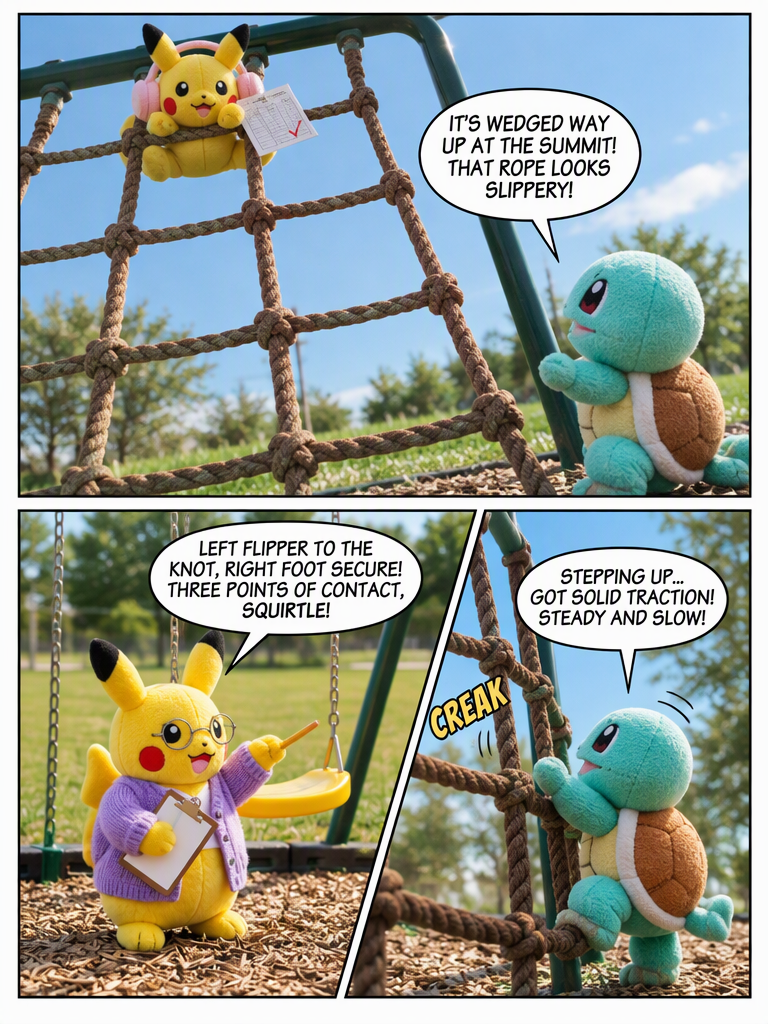 The Climbing Net Retrieval (page 2 of 4)