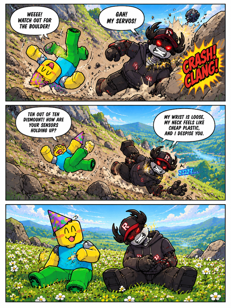 A Tumble and a Quick Reattachment (page 2 of 4)