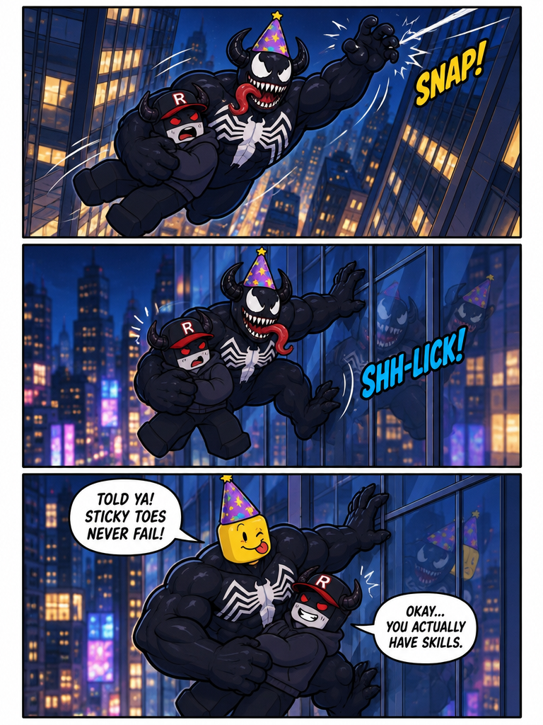Symbiote Swing and the Rooftop Web (page 3 of 4)