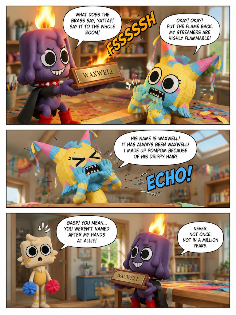 His name is Waxwell, not Pompom (page 3 of 4)
