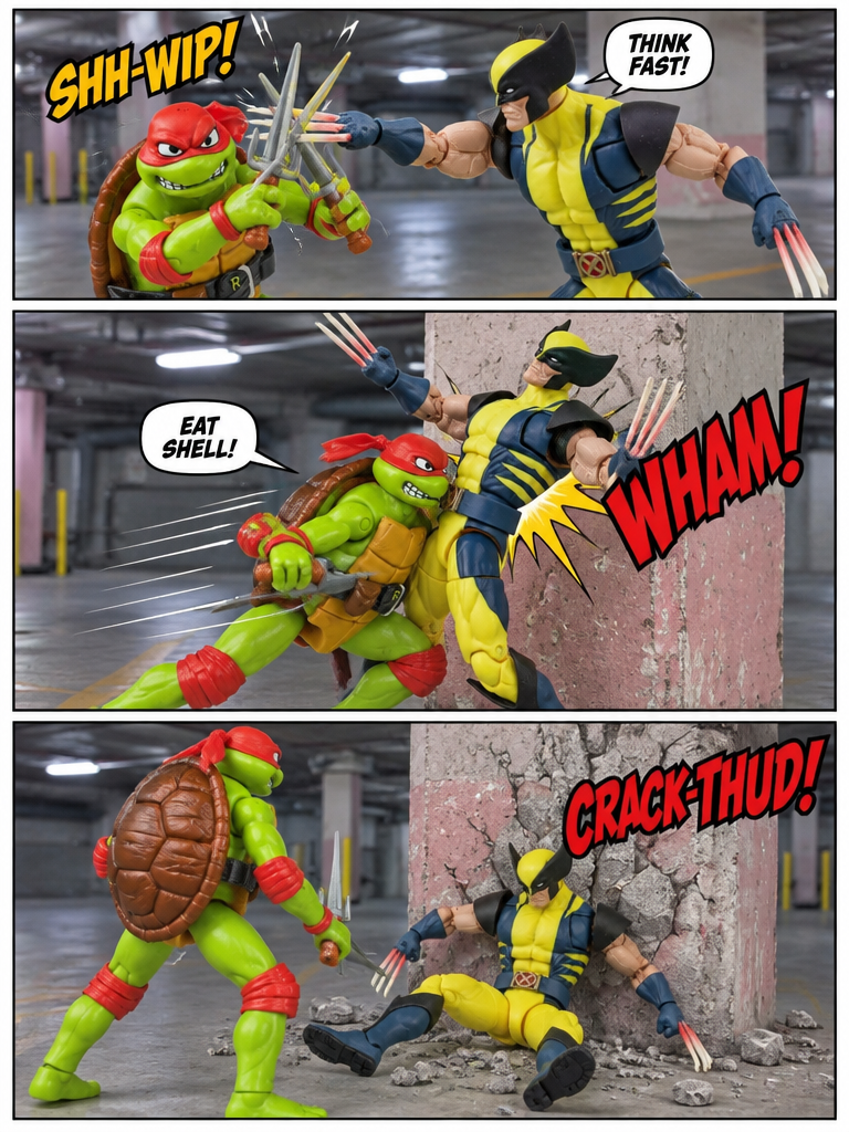 Raphael (TMNT) vs Wolverine (X-Men) (page 3 of 4)