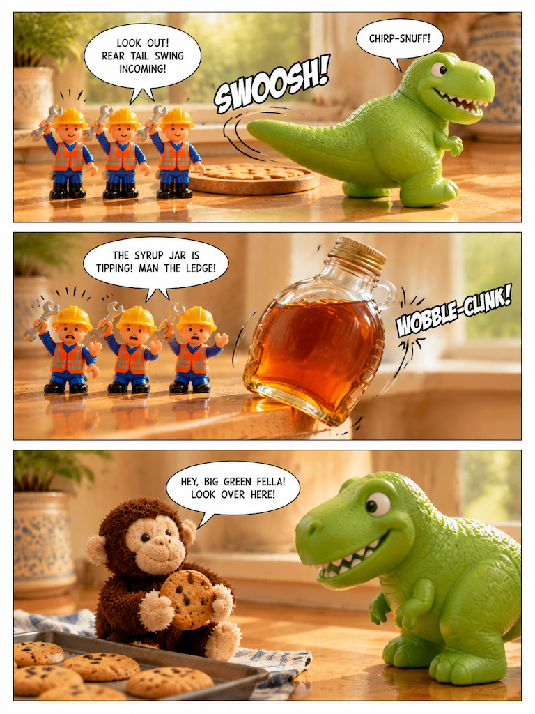 The Dinosaur's Cookie Break-In (page 2 of 4)