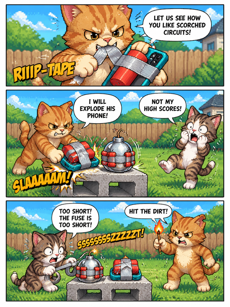 Kitty the Bad One: The Toast Retaliation (page 3 of 4)