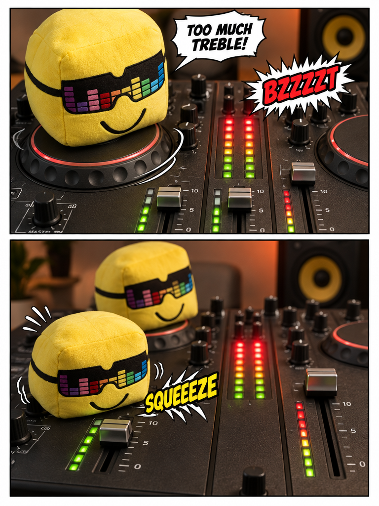 Mini Sunny and Papa Sunny in the Sound Booth (page 3 of 4)