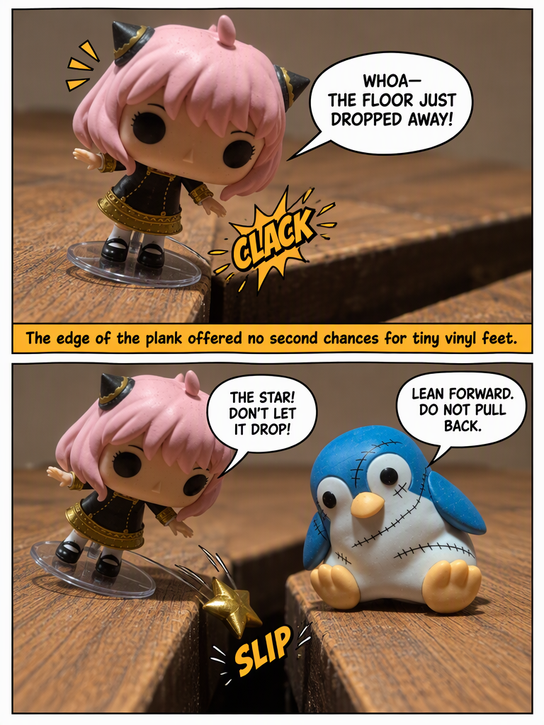 Two Friends Across the Floorboard Gap (page 2 of 4)
