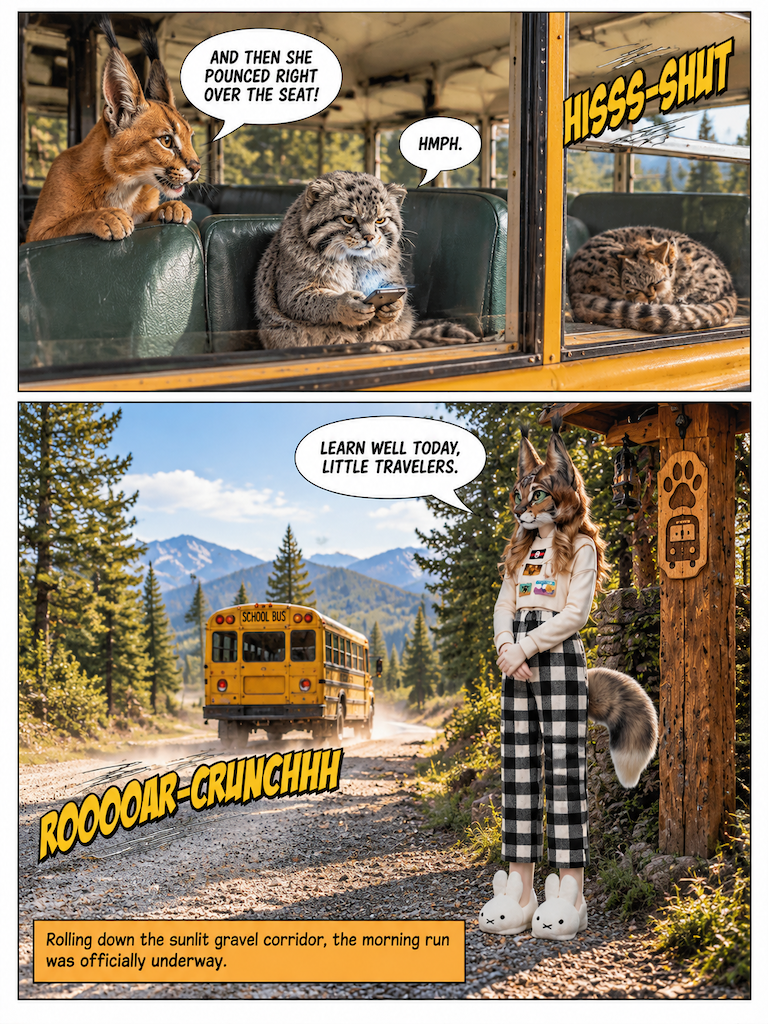 Morning Route on the Wild Bus (page 4 of 4)