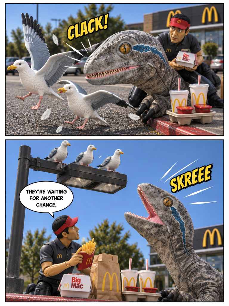Avian Air Raid Over the Curb (page 3 of 4)