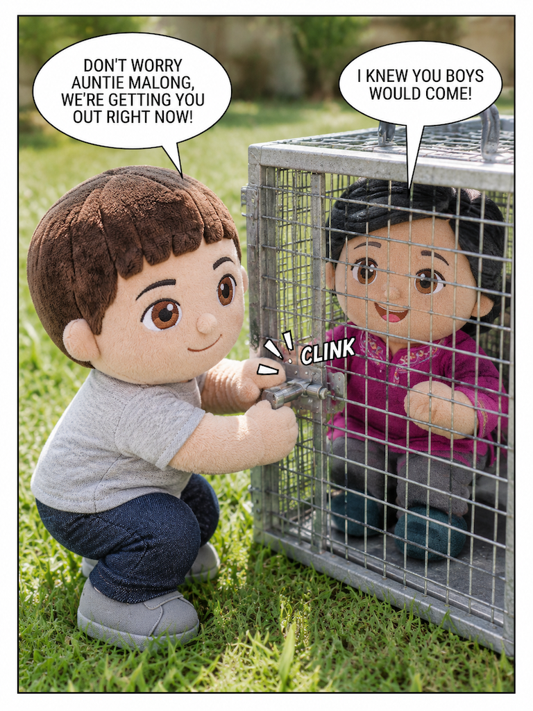 Auntie Malong's Rescue from Cell V-1 (page 2 of 4)
