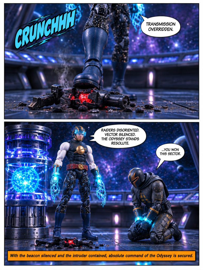 🪐 Kaelen Voss 💥 Signal Breach 💬 Comic Story part 3 (page 4 of 4)
