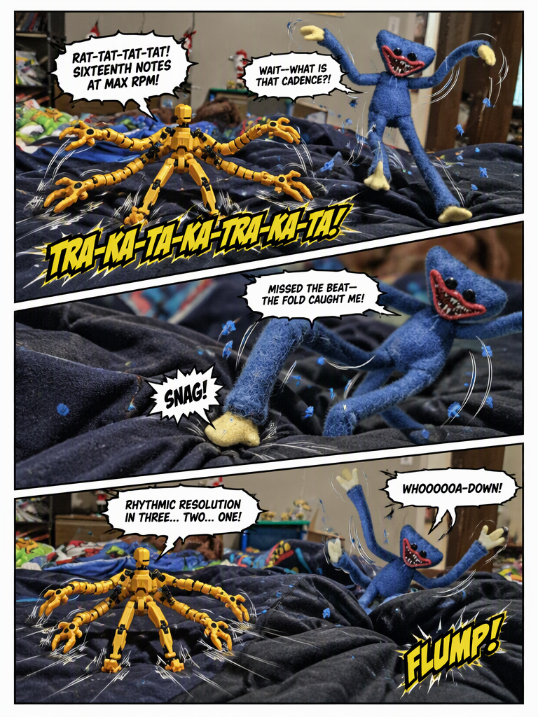 Rhythm Rumble on the Bedspread (page 3 of 4)