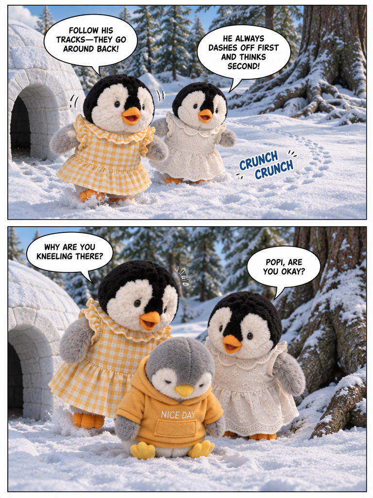 Three Penguin Siblings: The Superhero Penguins - A Cry in the Snow (page 2 of 4)