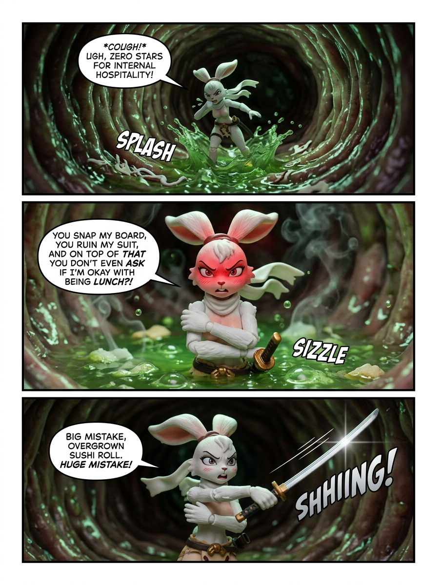 Surfer Bunny vs. Megalodon (page 2 of 4)