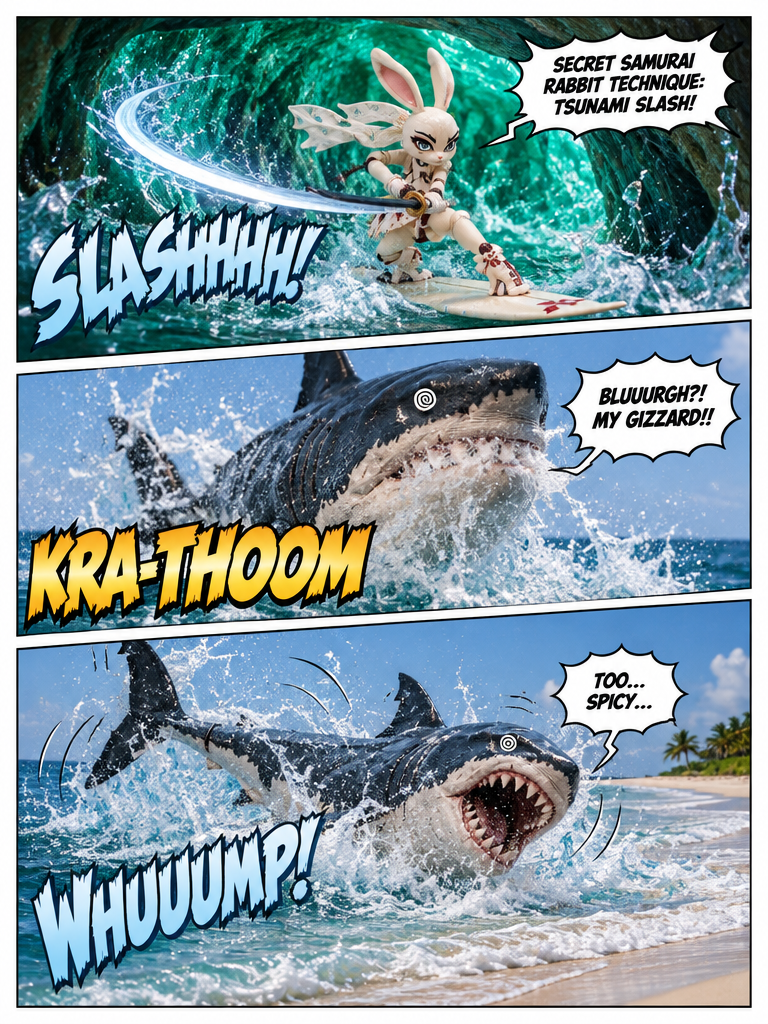 Surfer Bunny vs. Megalodon (page 3 of 4)