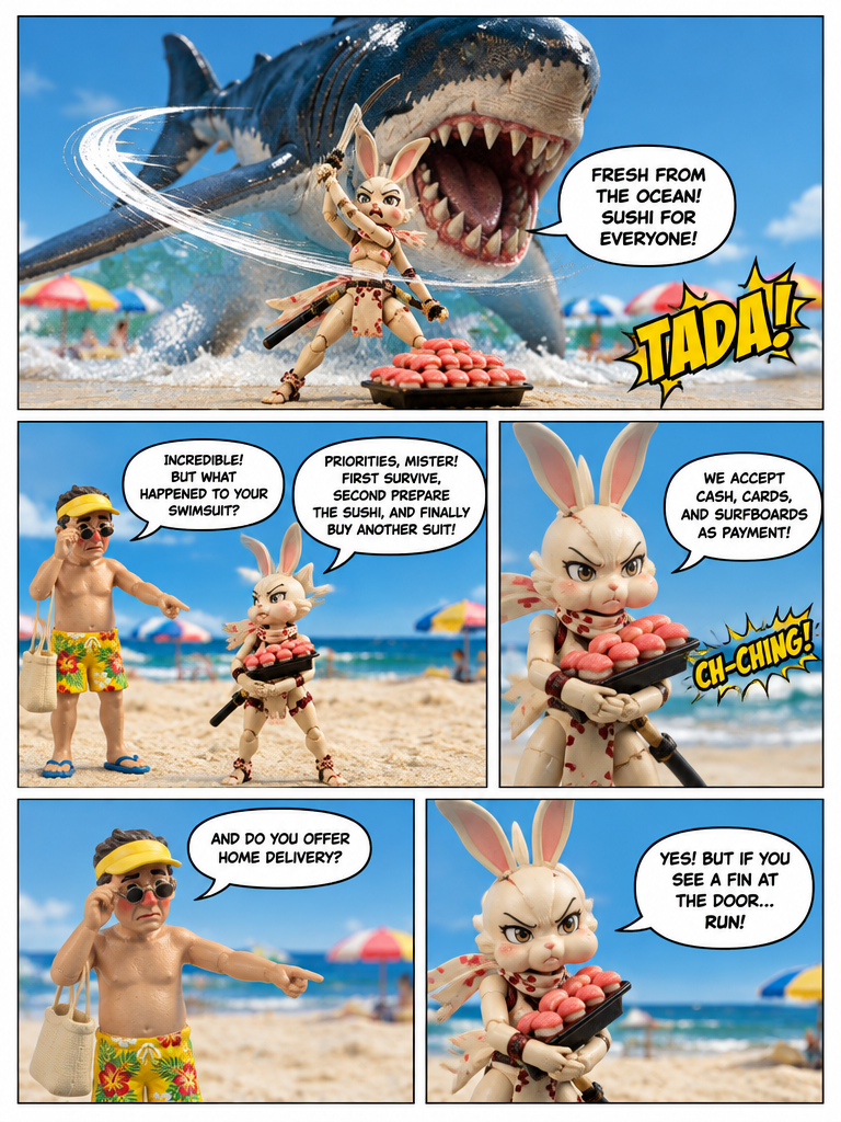 Surfer Bunny vs. Megalodon (page 4 of 4)