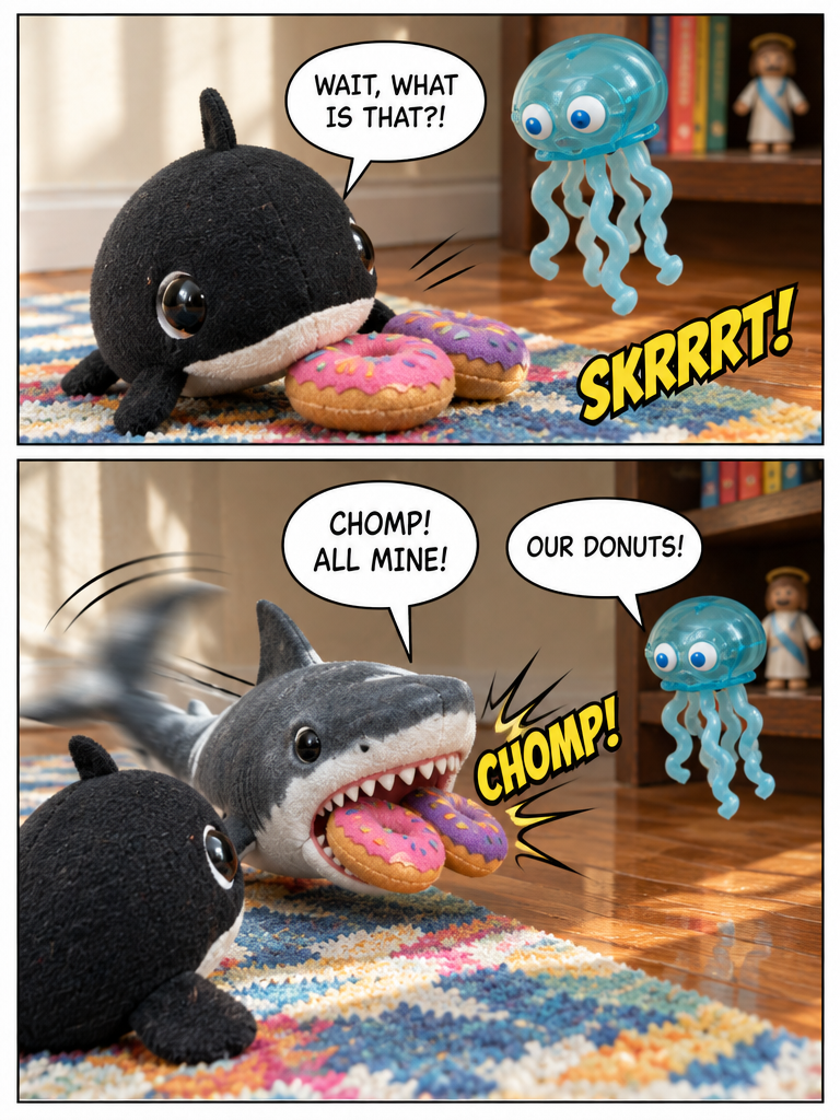 Donuts and sharks (page 3 of 4)