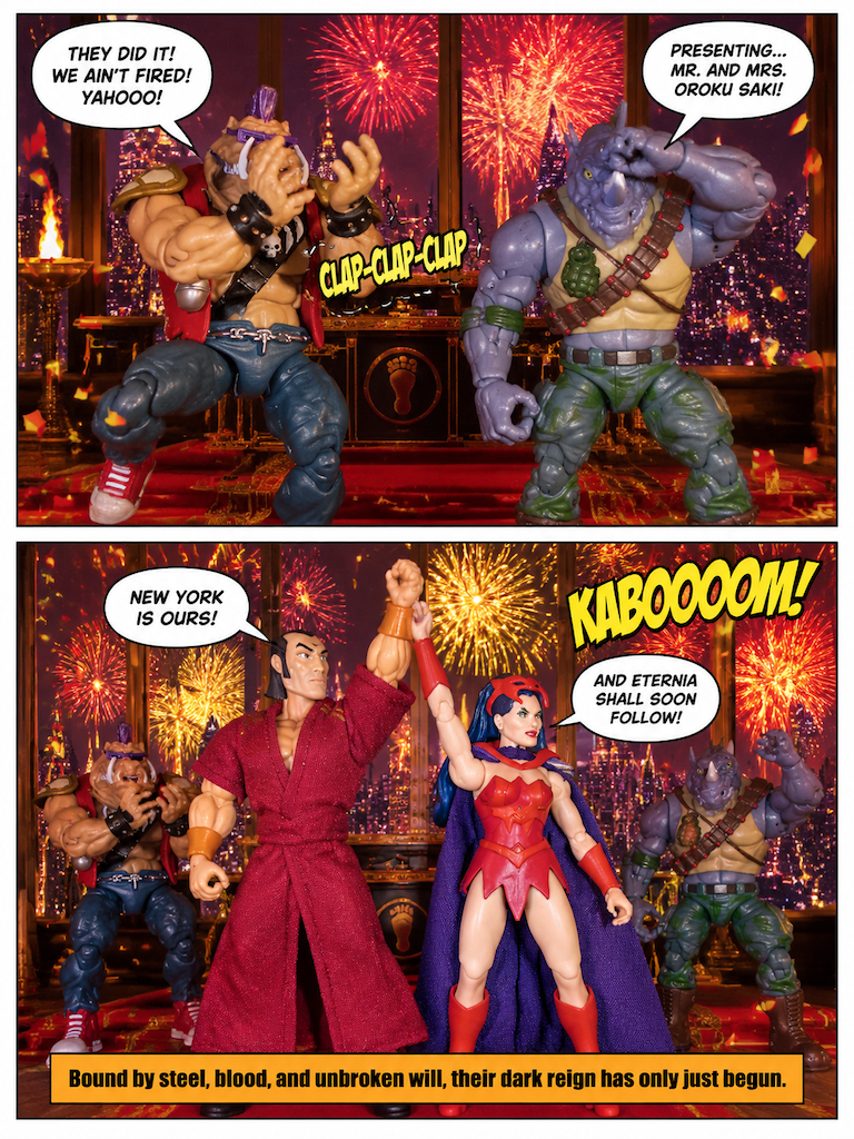Mr. and Mrs. Oroku Saki! (page 8 of 8)