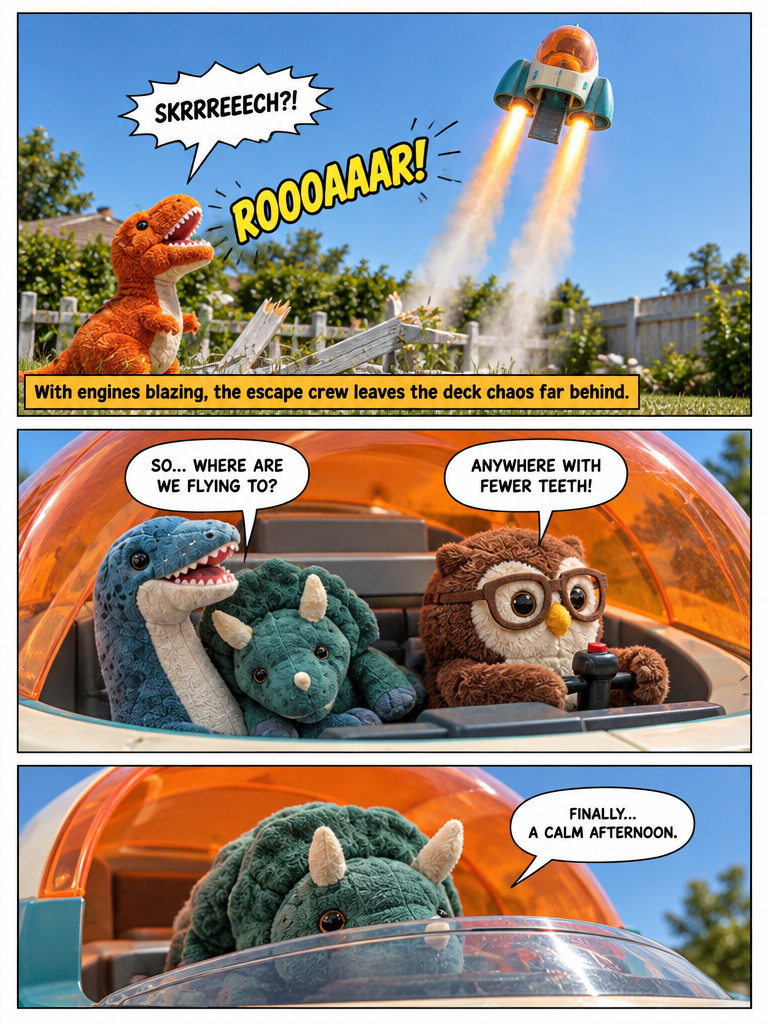 Great Dinosaur Gate Jump and Spaceship Getaway (page 4 of 4)