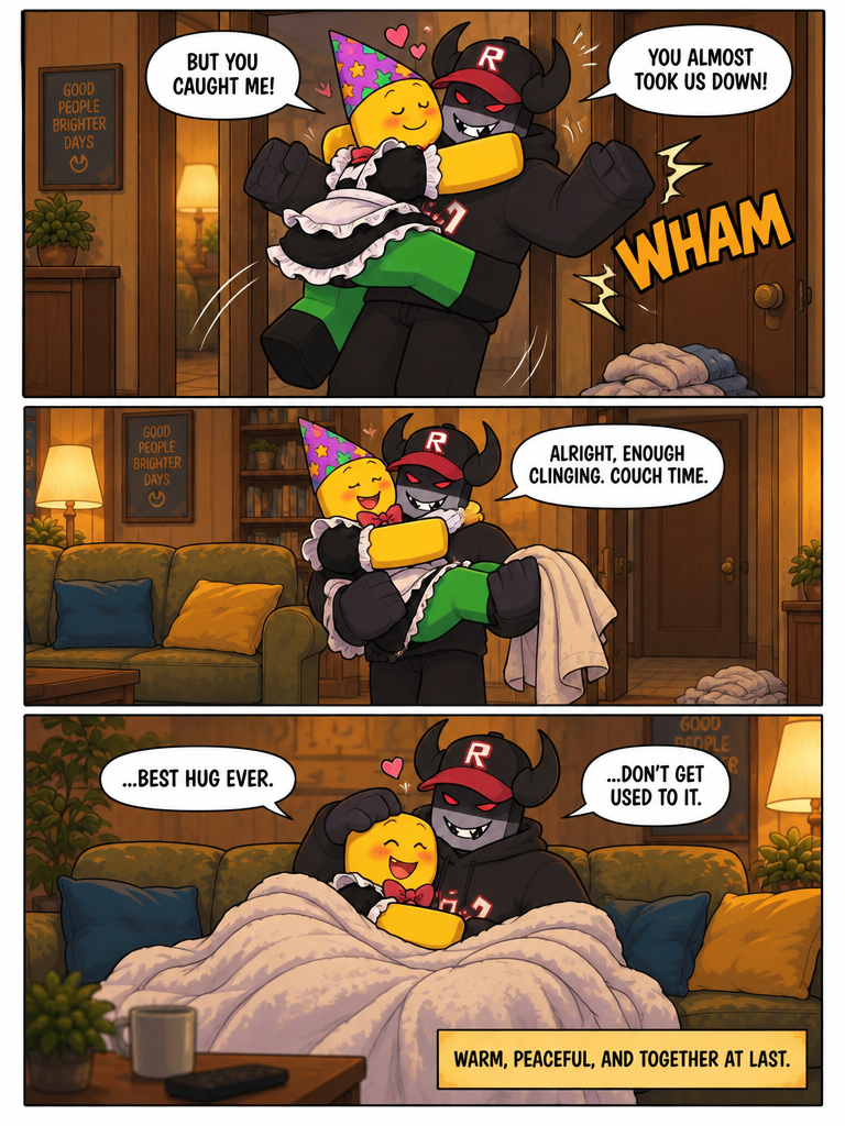 Unexpected Welcome Hug (page 4 of 4)
