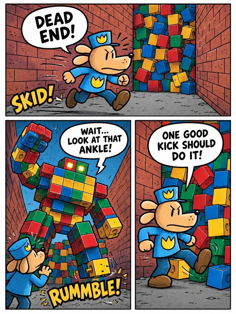 Dog Man and the Cube Colossus (page 2 of 4)