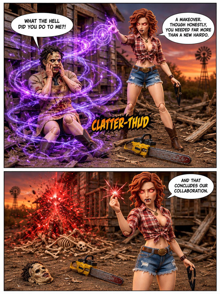 Lederface vs. The Bikini Supermodel (page 3 of 4)