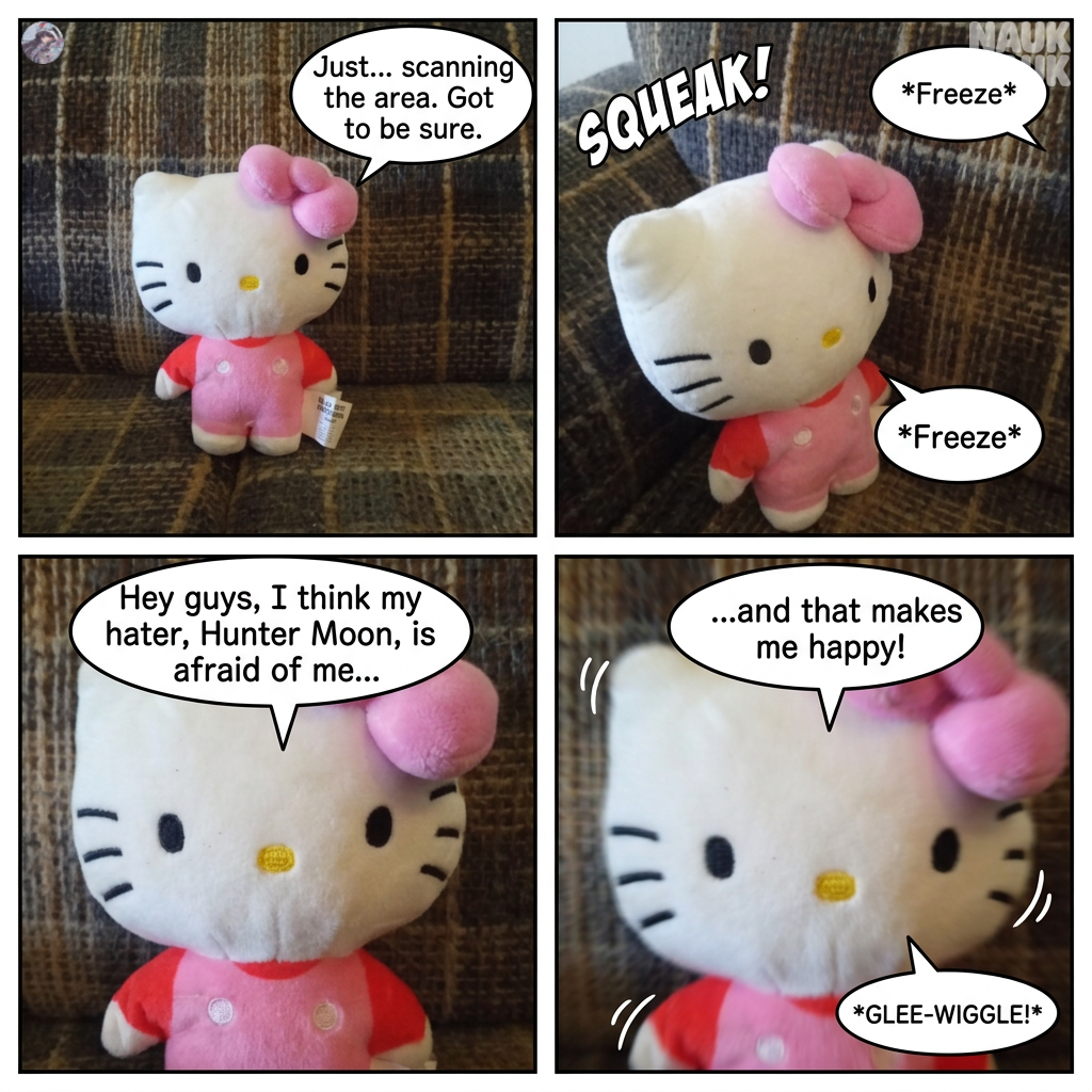 Hello Kitty is feeling happy today