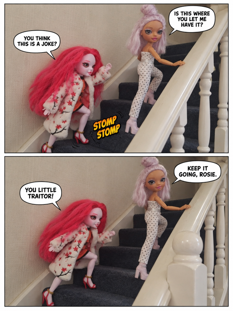 Confrontation on the Grand Staircase (page 3 of 4)