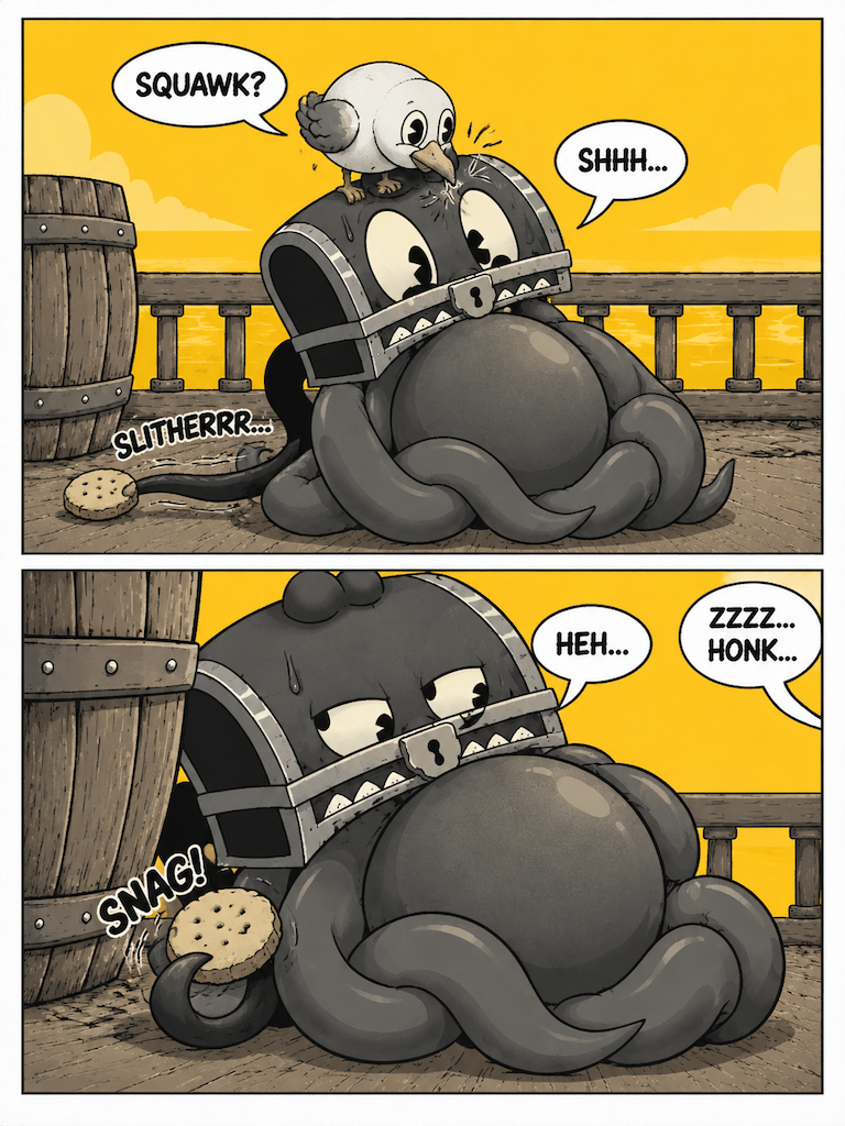 A Quiet Snack for a Loud Gull (page 2 of 4)