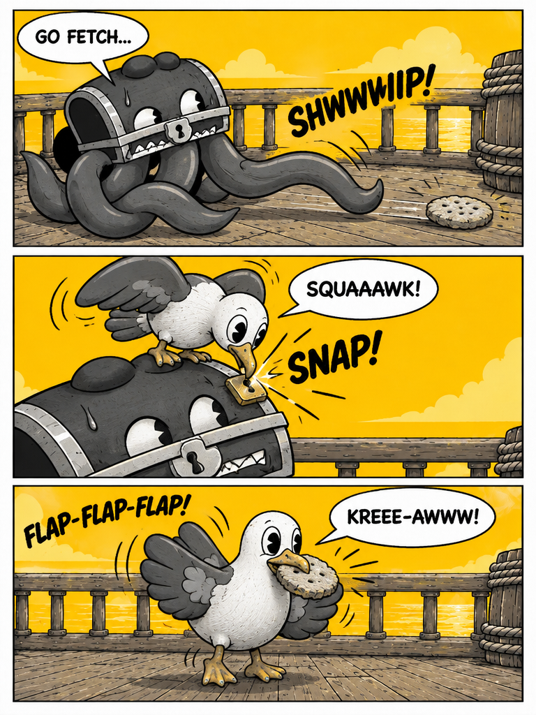 A Quiet Snack for a Loud Gull (page 3 of 4)