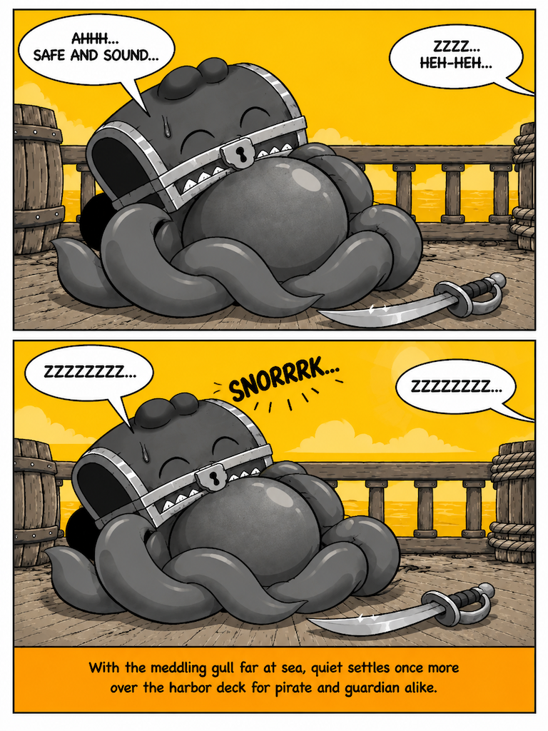 A Quiet Snack for a Loud Gull (page 4 of 4)