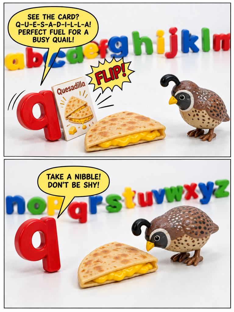 Q is for Quesadilla and Quail (page 2 of 4)