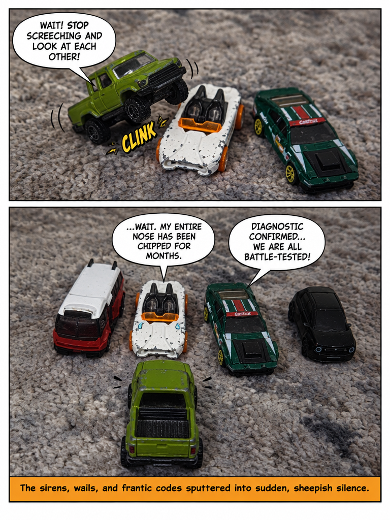 The Scratched Bumper Panic (page 3 of 4)