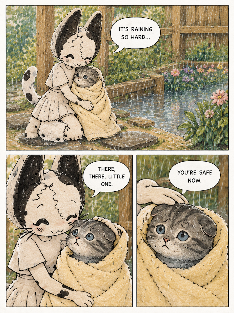 A Blanket for Three in the Rain (page 3 of 4)