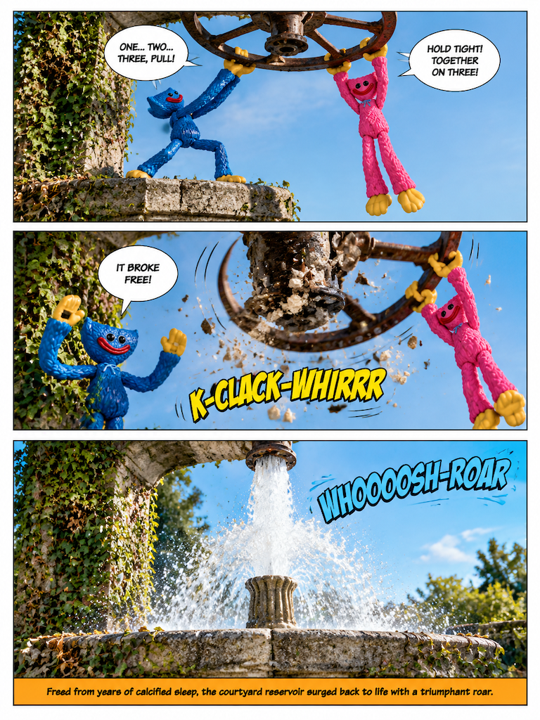 The Sunlit Plaza Fountain (page 3 of 4)