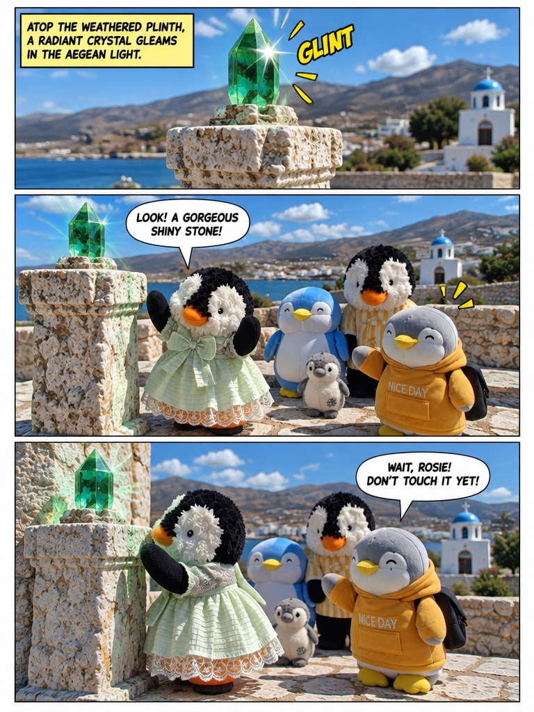 Three Penguin Siblings: The Green Amethyst Curse (page 2 of 4)