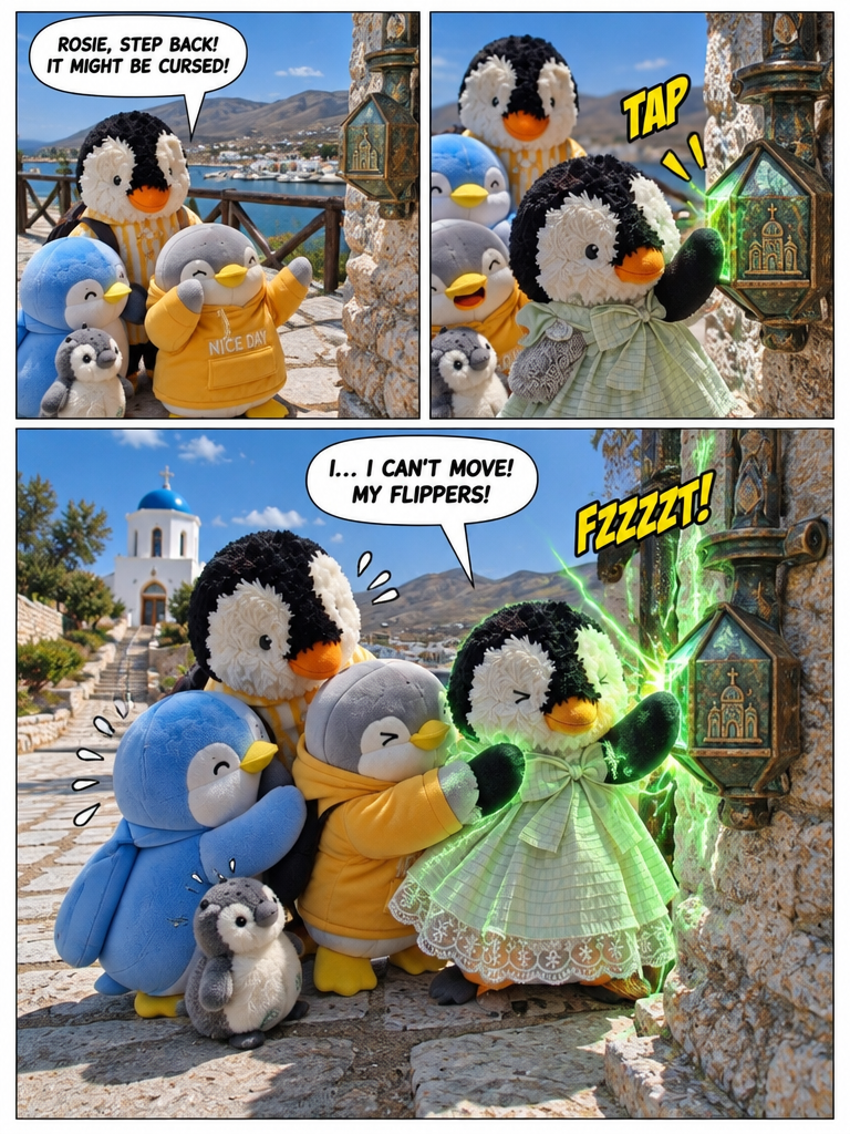 Three Penguin Siblings: The Green Amethyst Curse (page 3 of 4)