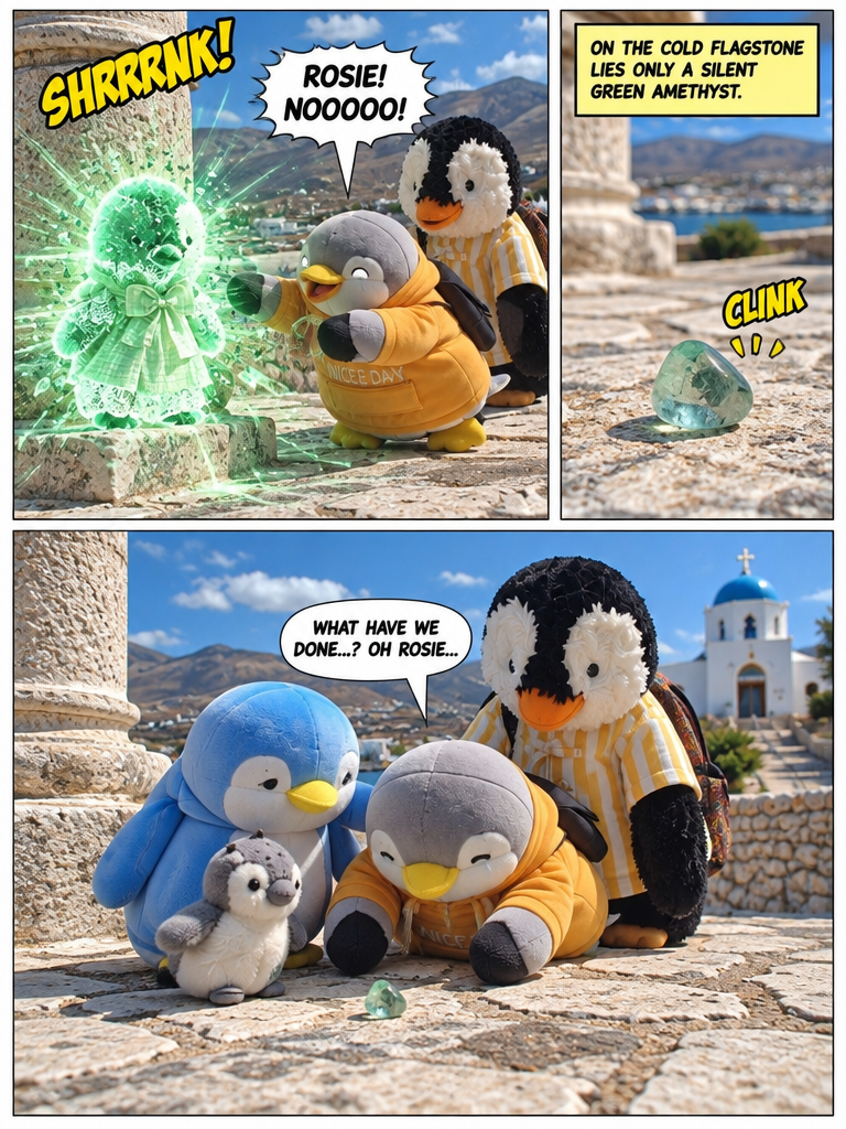 Three Penguin Siblings: The Green Amethyst Curse (page 4 of 4)