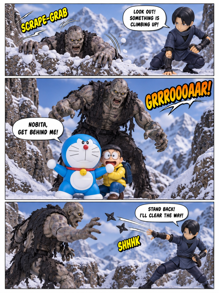 doraemon zombie apocalypse S1 episode 11 blizzard danger (page 3 of 4)
