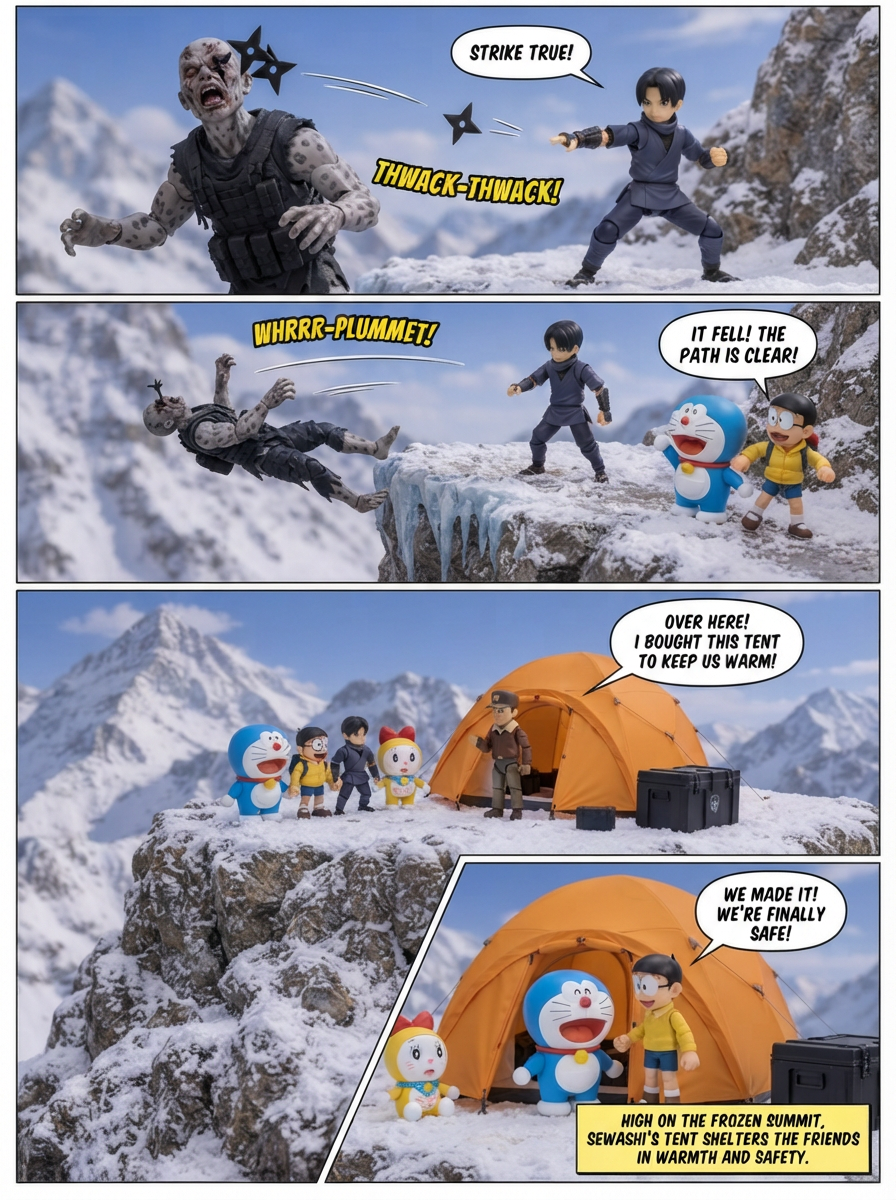 doraemon zombie apocalypse S1 episode 11 blizzard danger (page 4 of 4)