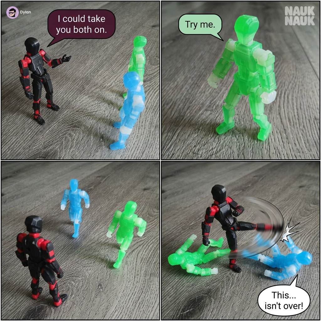 Toy figure showdown