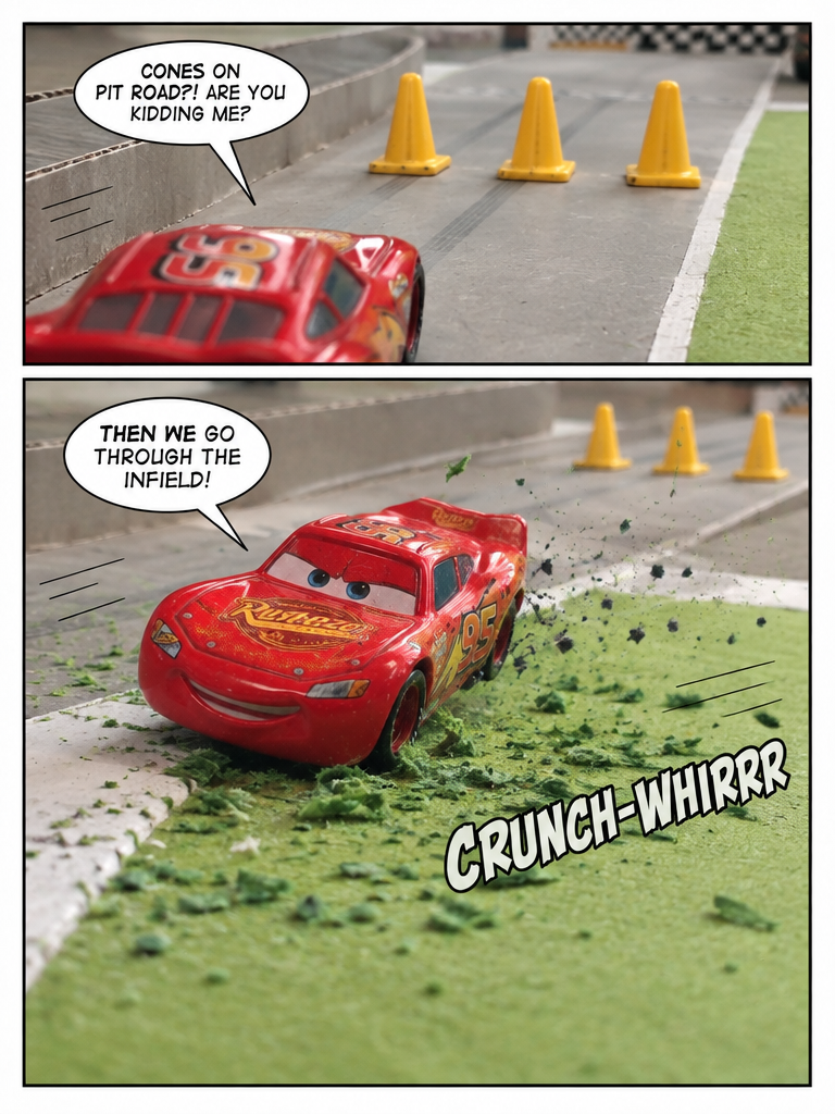 Blown Tire on the Front Stretch (page 2 of 4)