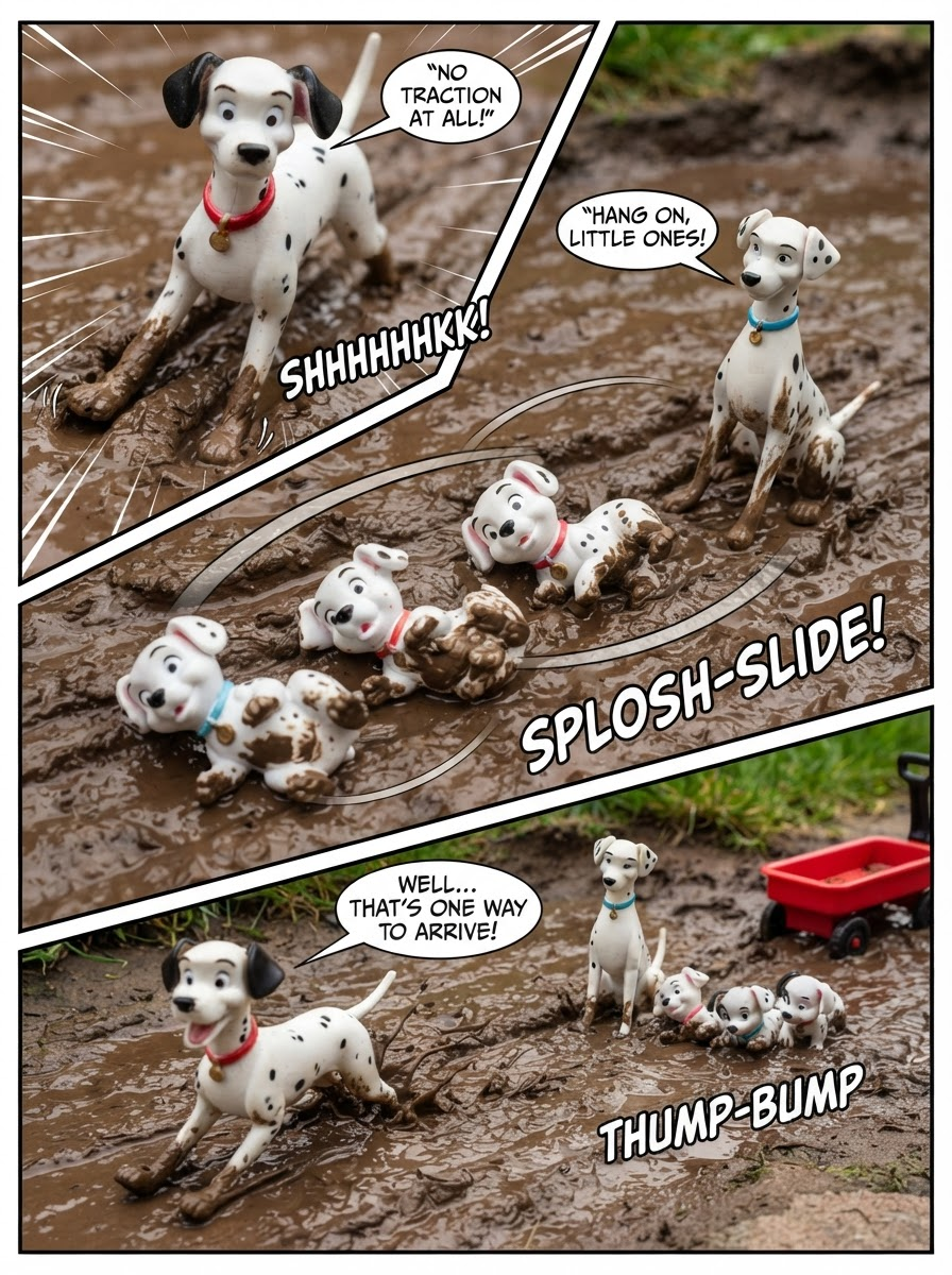 Puddle Patrol and the Muddy Sedan (page 3 of 4)