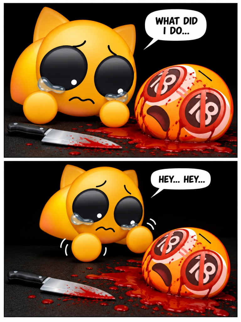A Cat Emoji's Remorse (page 2 of 4)