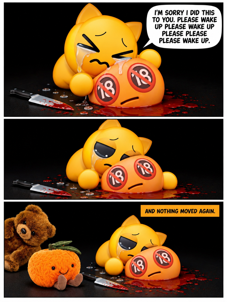 A Cat Emoji's Remorse (page 4 of 4)
