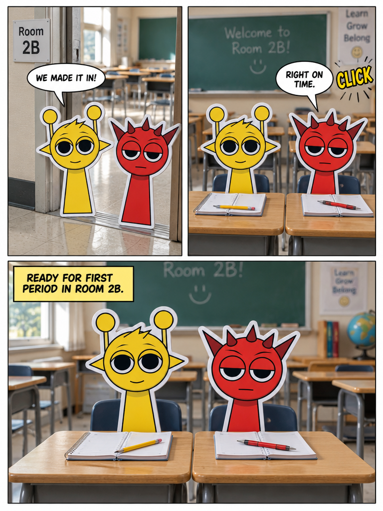 Hallway Rush to Homeroom (page 4 of 4)