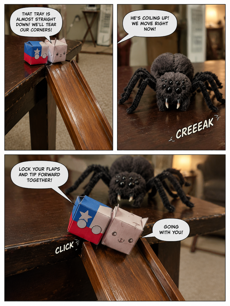 The Tabletop Spider Escape (page 2 of 20)