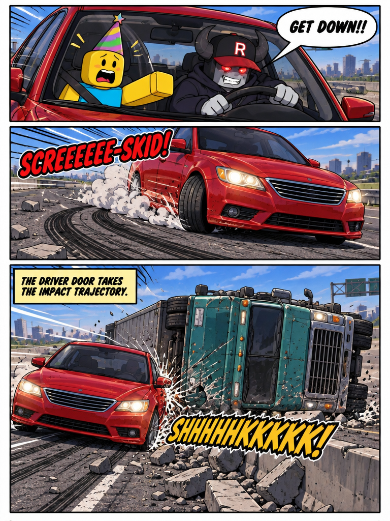 Sudden Stop on the Interstate (page 2 of 4)