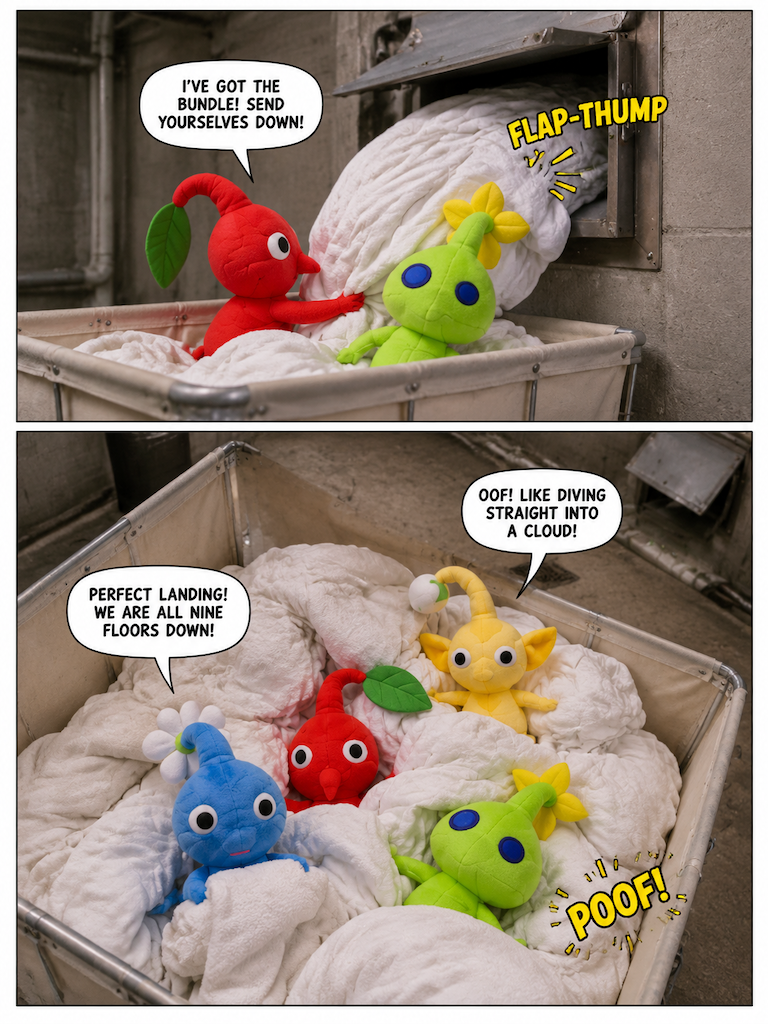 Escape Down the Laundry Chute (page 3 of 4)